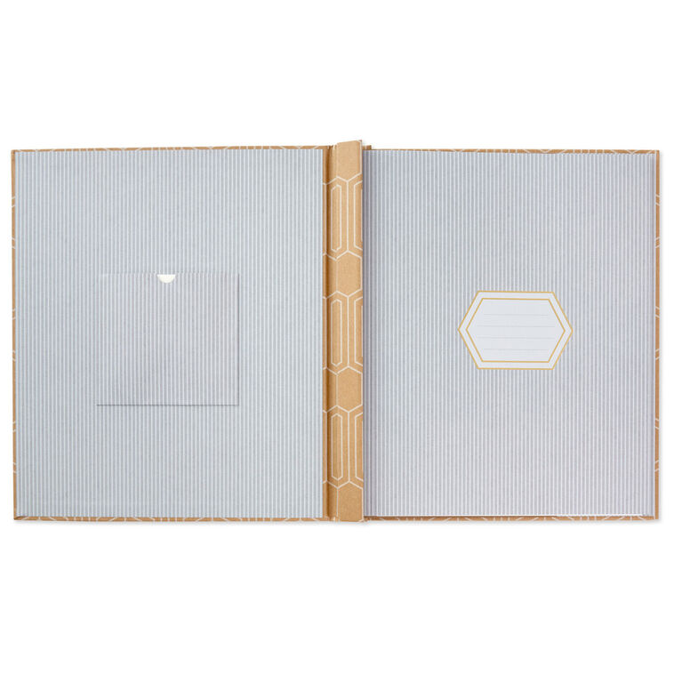 Hallmark Hexagons On Kraft Large Refillable Photo Album
