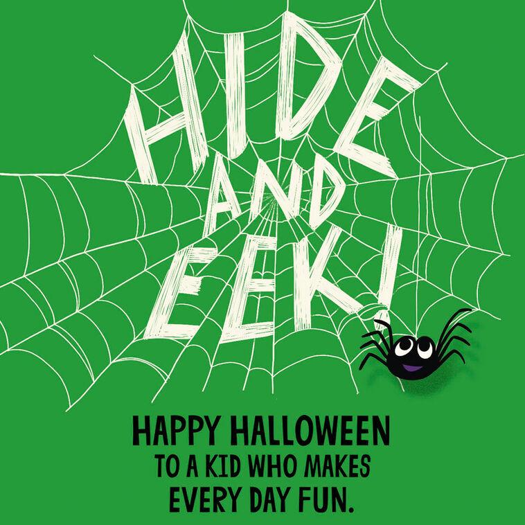 Hallmark Hide And Eek Joke Halloween Card For Grandson