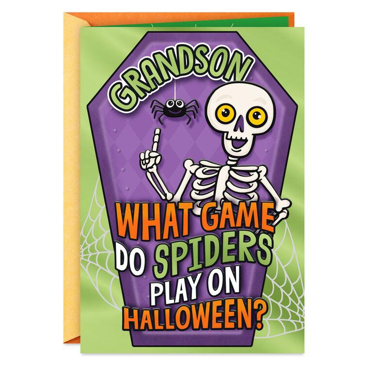 hallmark Hide and Eek Joke Halloween Card for Grandson