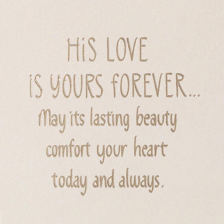 Hallmark His Love Is Yours Forever Sympathy Card For Loss Of Husband