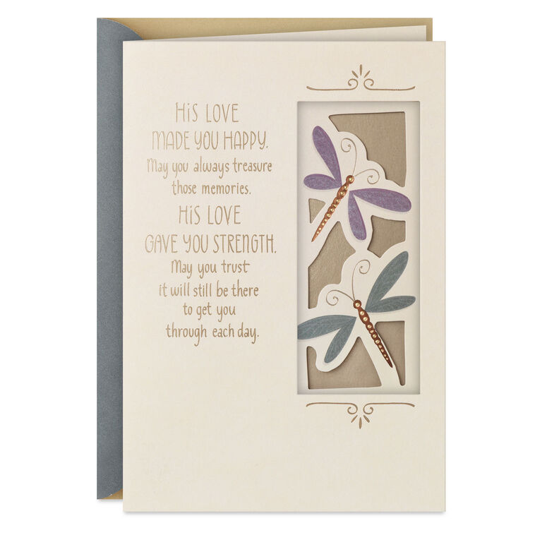 hallmark His Love Is Yours Forever Sympathy Card for Loss of Husband