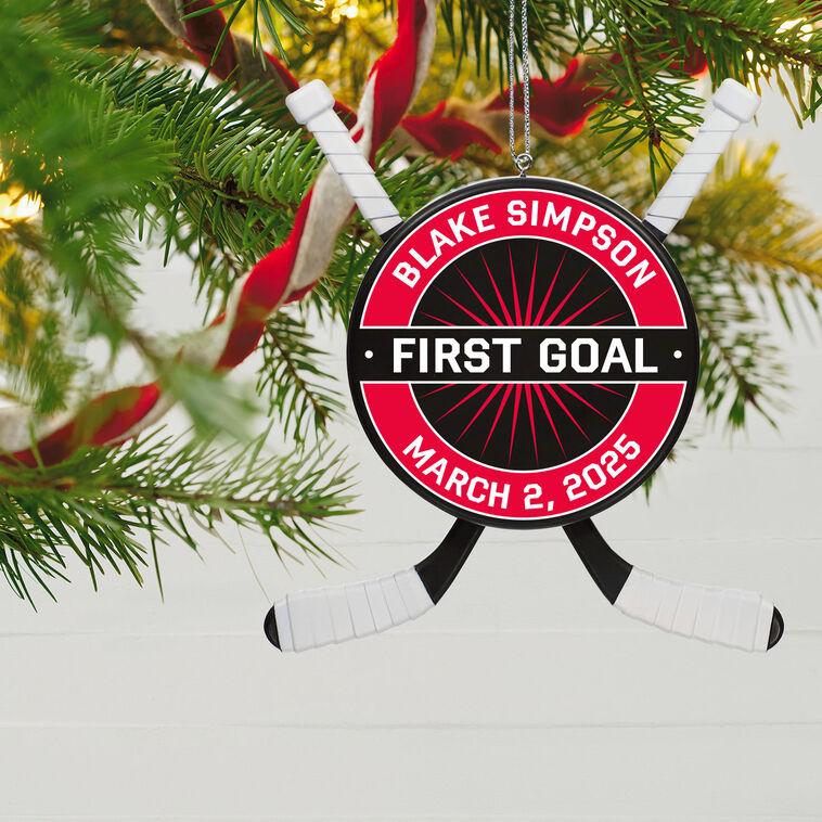 Hallmark Hockey Star Personalized Ornament Custom Text