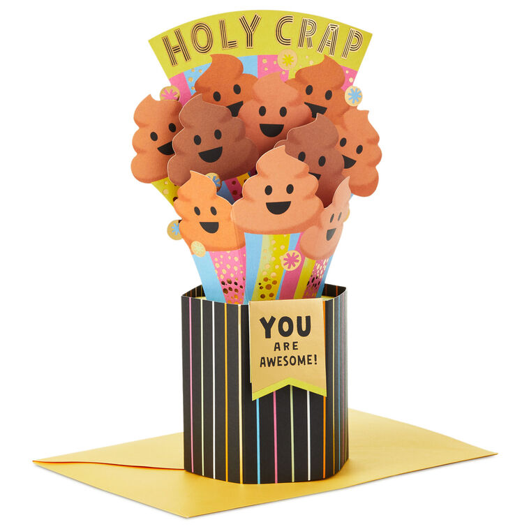 hallmark Holy Crap You're Awesome Funny Pop-Up Card