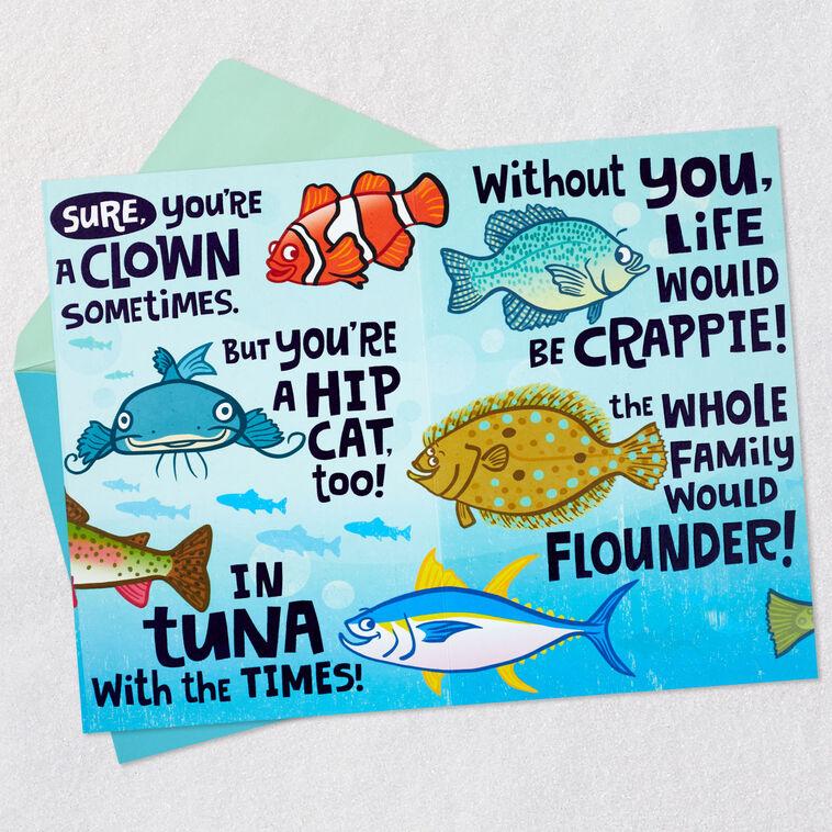 Hallmark Holy Mackerel Fishing Funny Birthday Card For Dad