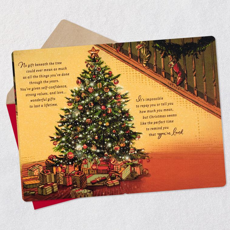 Hallmark Home Family Love Christmas Tree Christmas Card For Dad