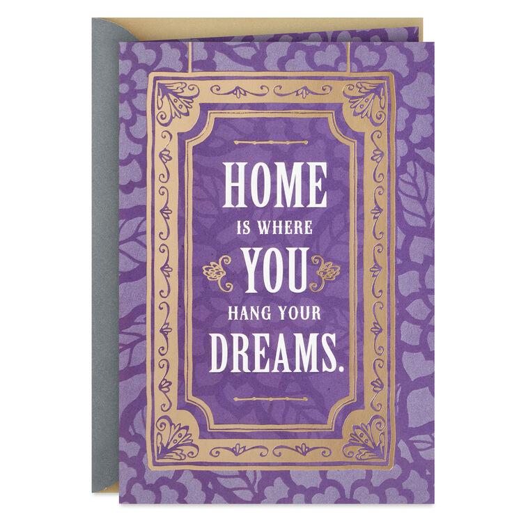 hallmark Home Is Where You Hang Your Dreams New Home Card