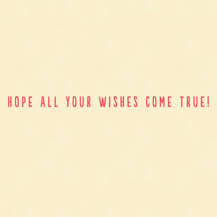 Hallmark Hope All Your Wishes Come True Birthday Card