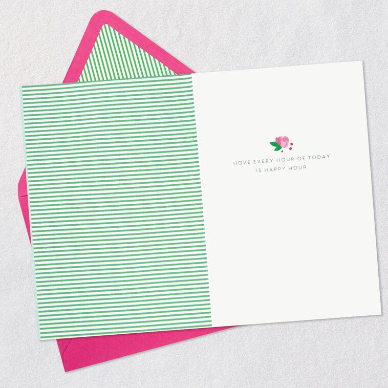 Hallmark Hope Every Hour Is Happy Hour Birthday Card