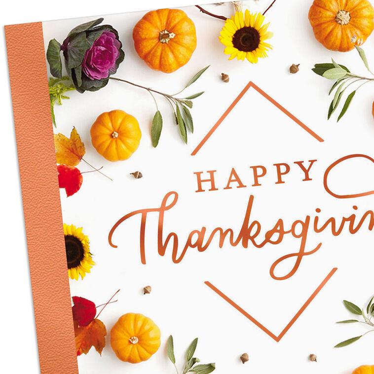 Hallmark Hope Happiness Surrounds You Thanksgiving Card