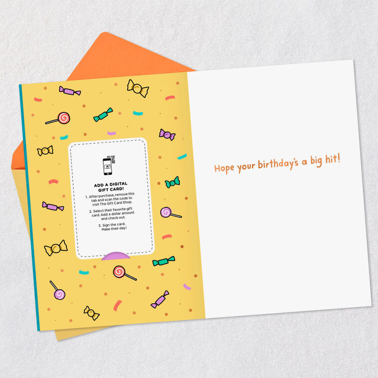 Hallmark Hope It's A Big Hit Cussing Piñata Gift Card Greeting Funny Birthday Card