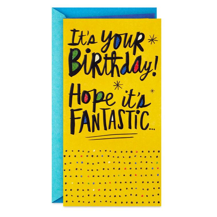 hallmark Hope It's Fantastic Money-Holder Birthday Card