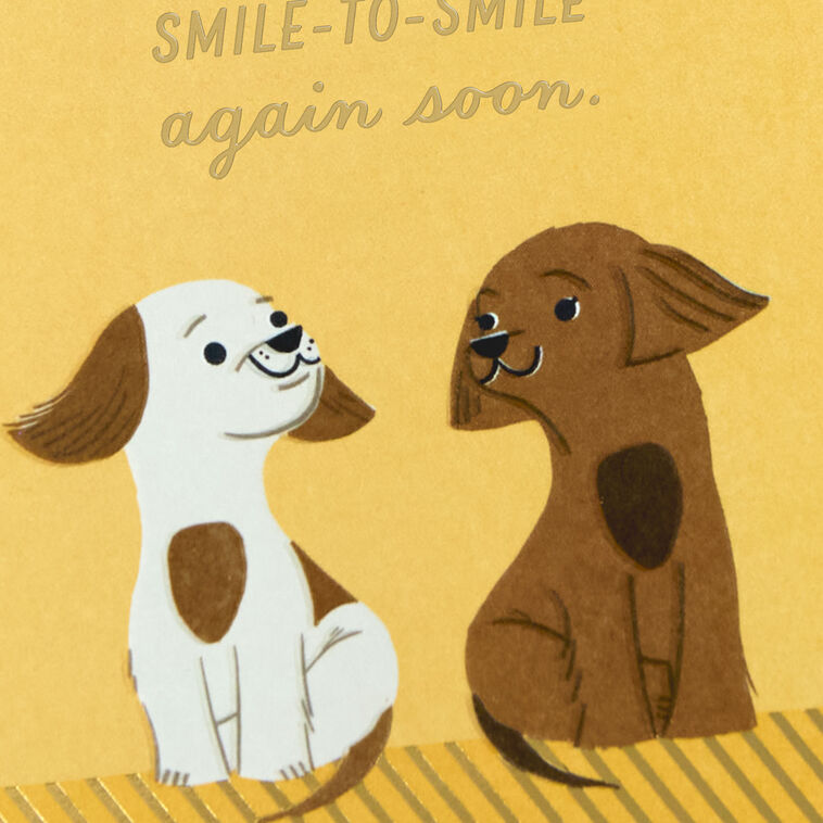 Hallmark Hope To See You Smile-to-Smile Soon Miss You Card