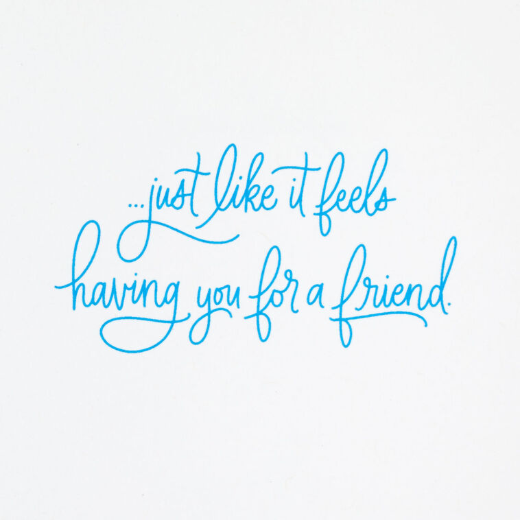 Hallmark Hope You Feel Happy In Your Heart Birthday Card For Friend