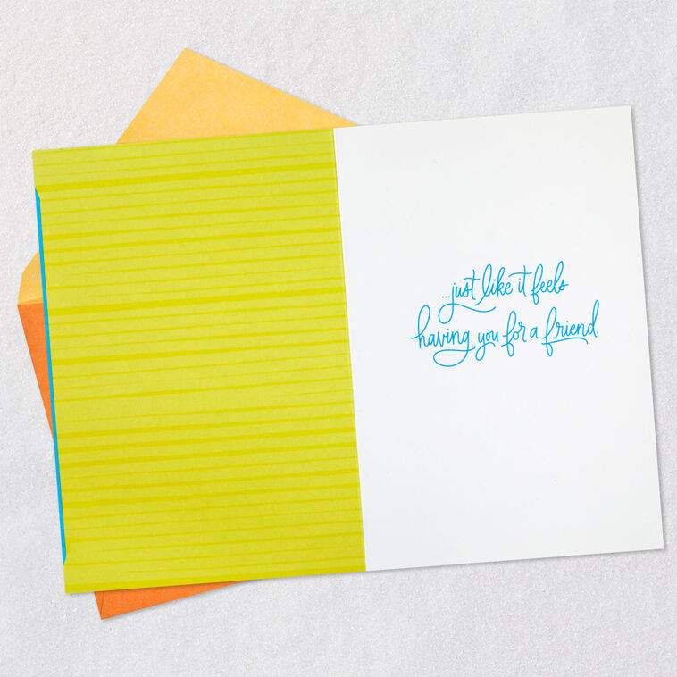 Hallmark Hope You Feel Happy In Your Heart Birthday Card For Friend