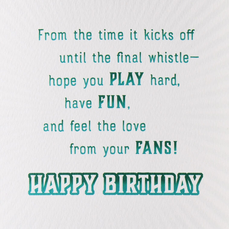 Hallmark Hope You Feel The Game Day Love Birthday Card