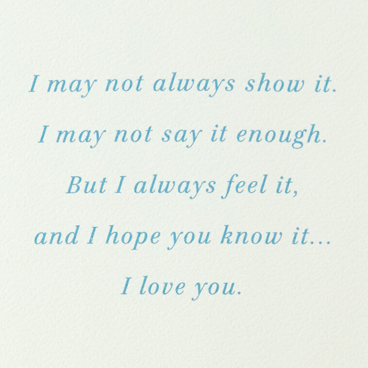 Hallmark Hope You Know How Much I Love You Love Card