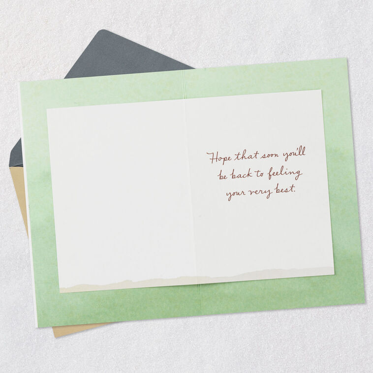 Hallmark Hope You're Soon Feeling Your Best Get Well Card
