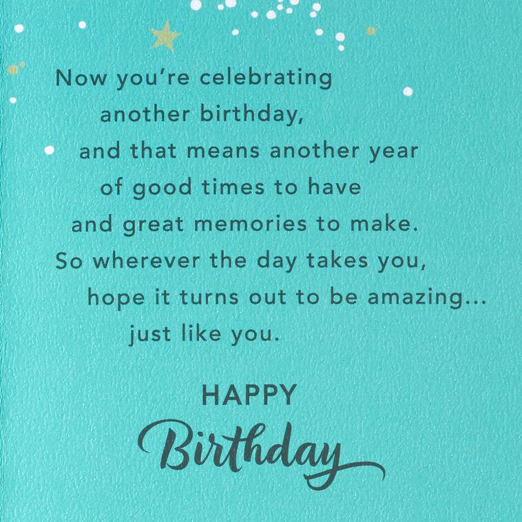 Hallmark Hope Your Day Is Amazing Birthday Card For Son