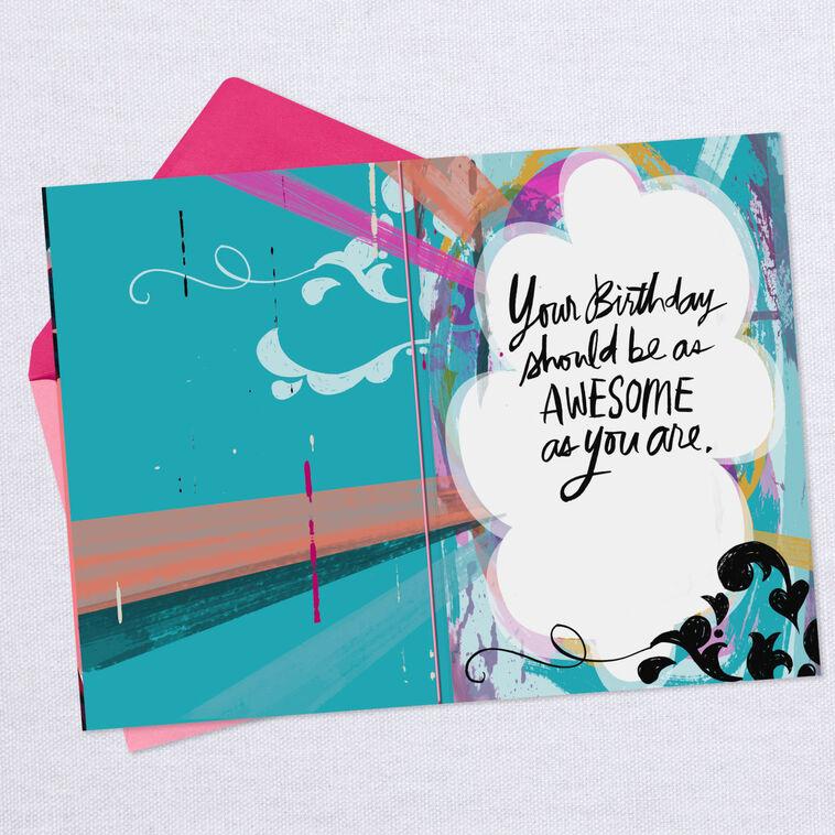 Hallmark Hope Your Day Is As Awesome As You Birthday Card