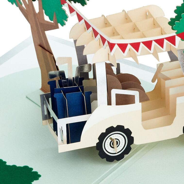 Hallmark Hope Your Day Is Good To A Tee Golf 3D Pop-Up Card