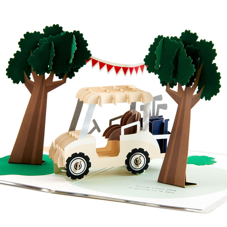 hallmark Hope Your Day Is Good to a Tee Golf 3D Pop-Up Card