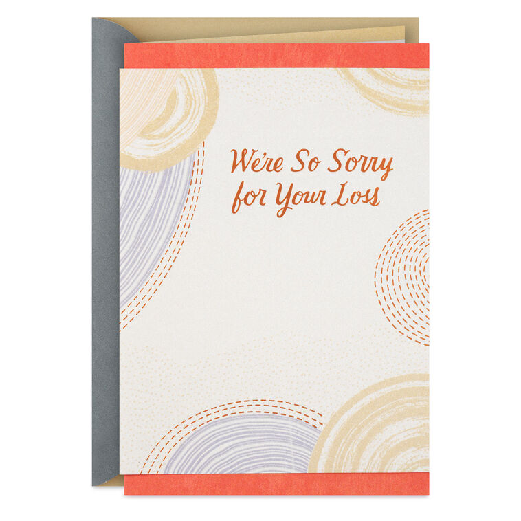 hallmark Hoping Memories Bring You Comfort Sympathy Card From Us