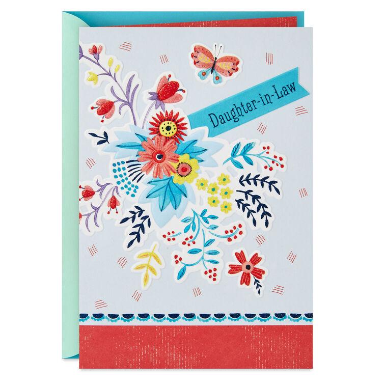 hallmark Hoping Today Makes You Smile Birthday Card for Daughter-in-Law