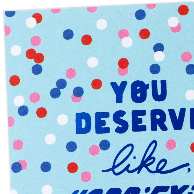 Hallmark Horrifying Amounts Of Confetti Congratulations Card