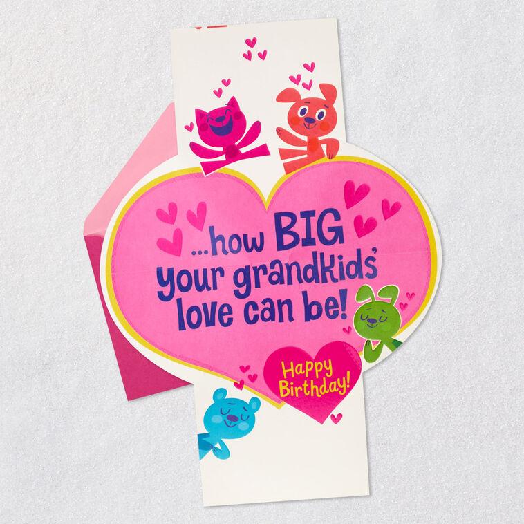 Hallmark How Big Grandkids' Love Can Be Birthday Card For Grandma