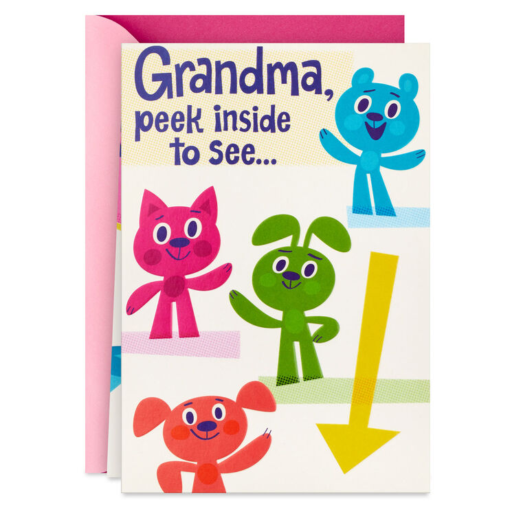 hallmark How Big Grandkids' Love Can Be Birthday Card for Grandma