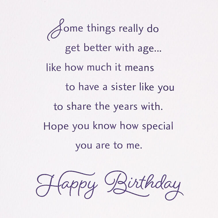 Hallmark How Special You Are To Me Birthday Card For Sister