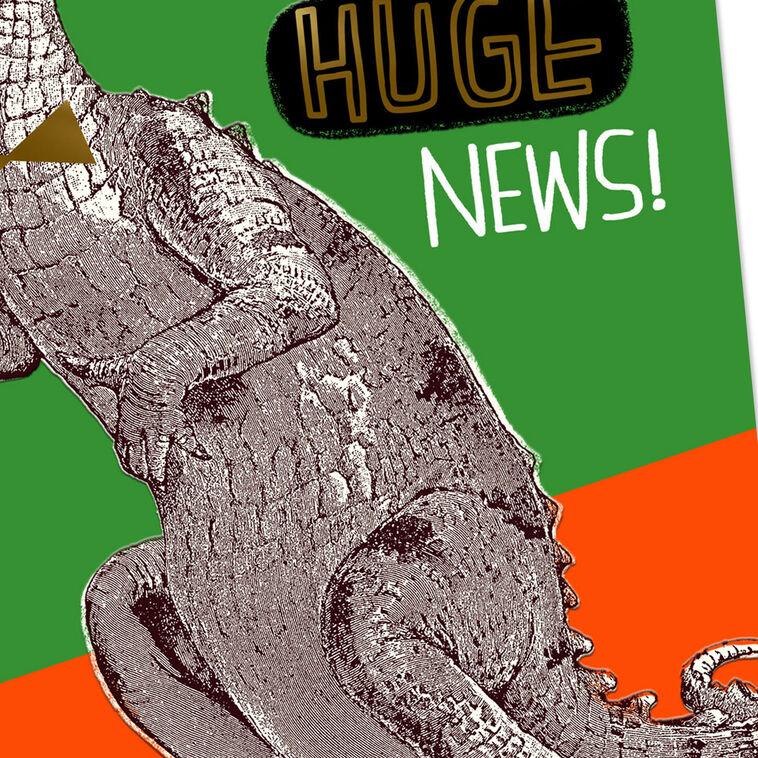 Hallmark Huge News Party Dinosaur Funny Birthday Card For Kids