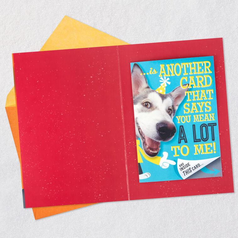 Hallmark Hugging Dog Pop-Up Birthday Card With Mini Cards