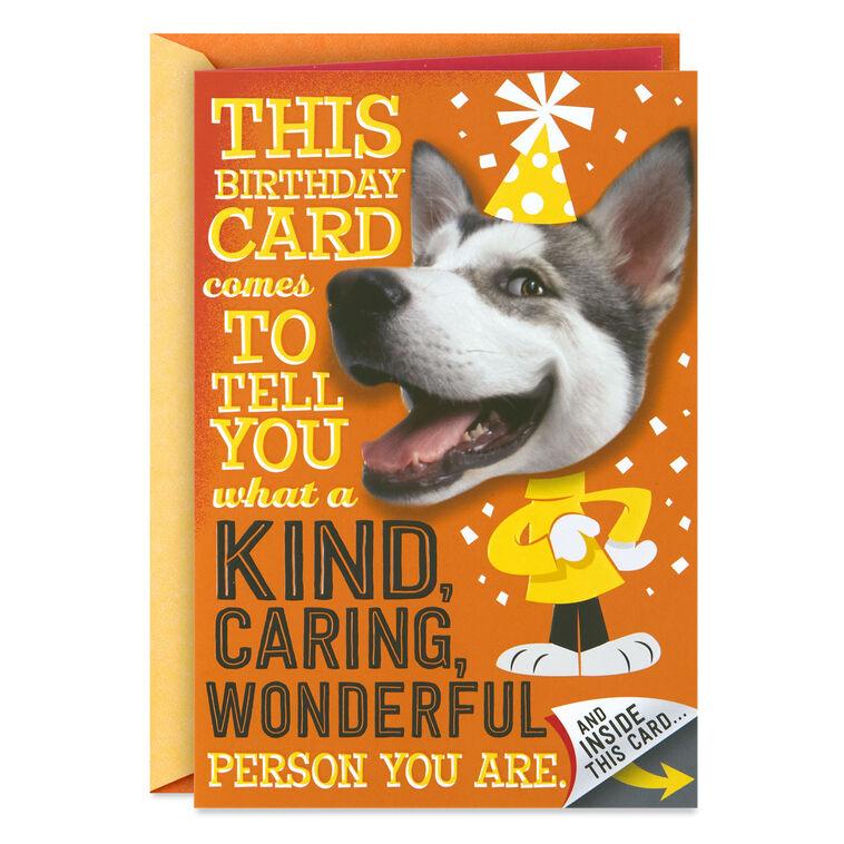 hallmark Hugging Dog Pop-Up Birthday Card With Mini Cards