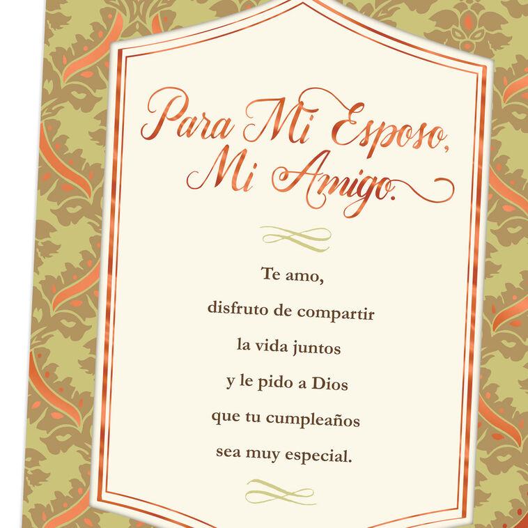 Hallmark Husband And Friend Spanish-Language Religious Birthday Card
