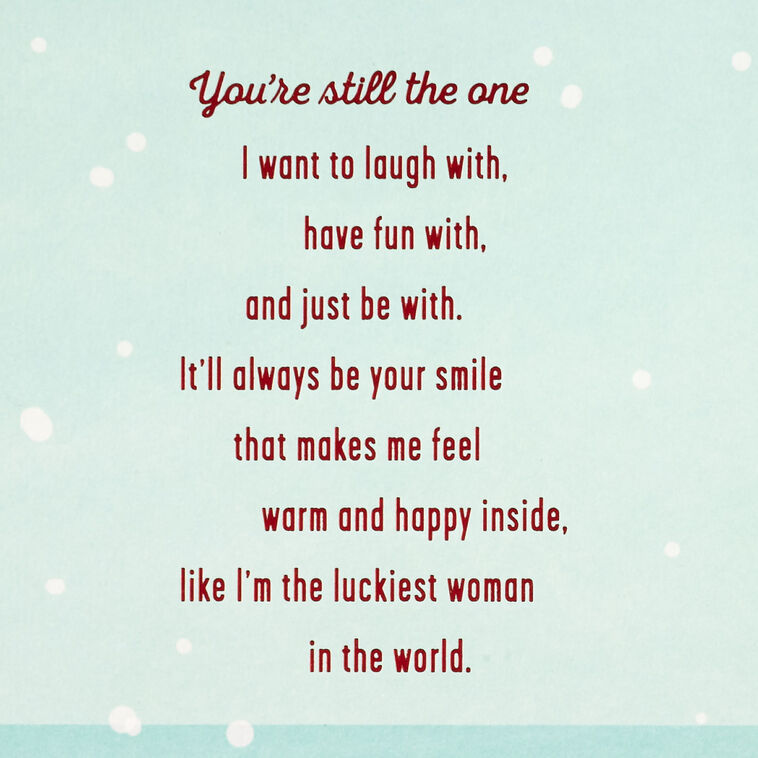 Hallmark Husband You're Still The One Christmas Card From Wife