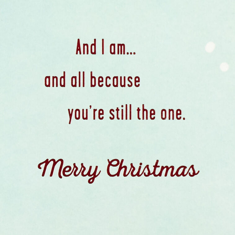 Hallmark Husband You're Still The One Christmas Card From Wife