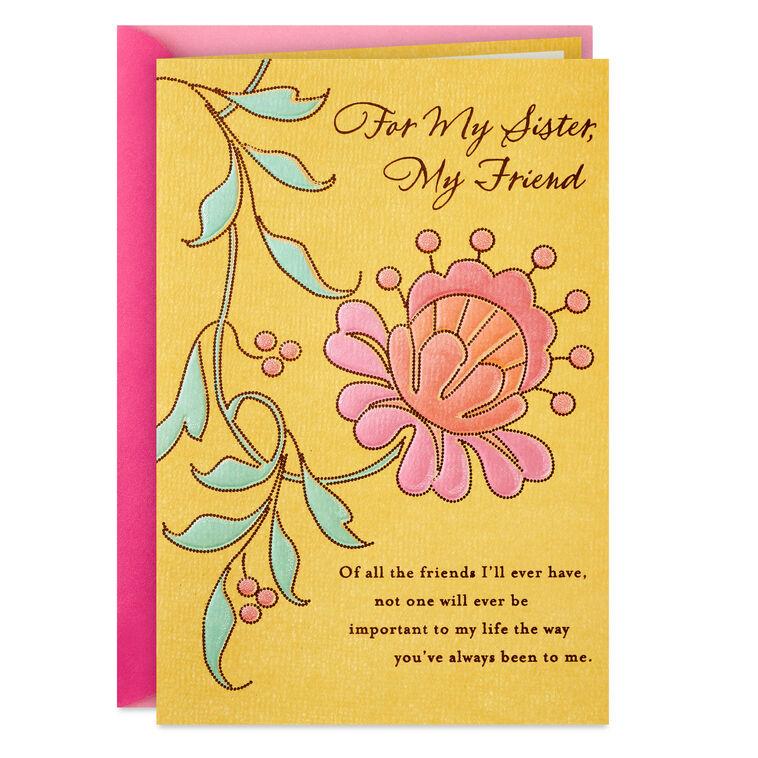 hallmark I Always Turn to You Birthday Card for Sister
