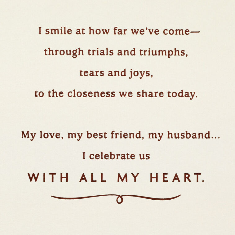 Hallmark I Celebrate Us Anniversary Card For Husband