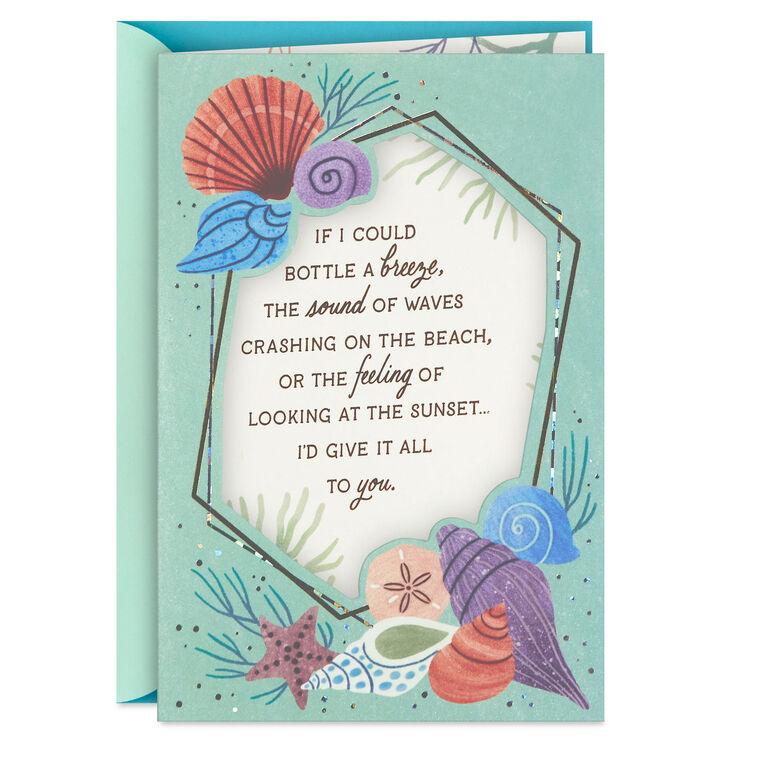 hallmark I'd Bottle the Beach for You Birthday Card