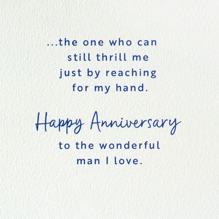 Hallmark I Feel So Lucky Romantic Anniversary Card For Husband