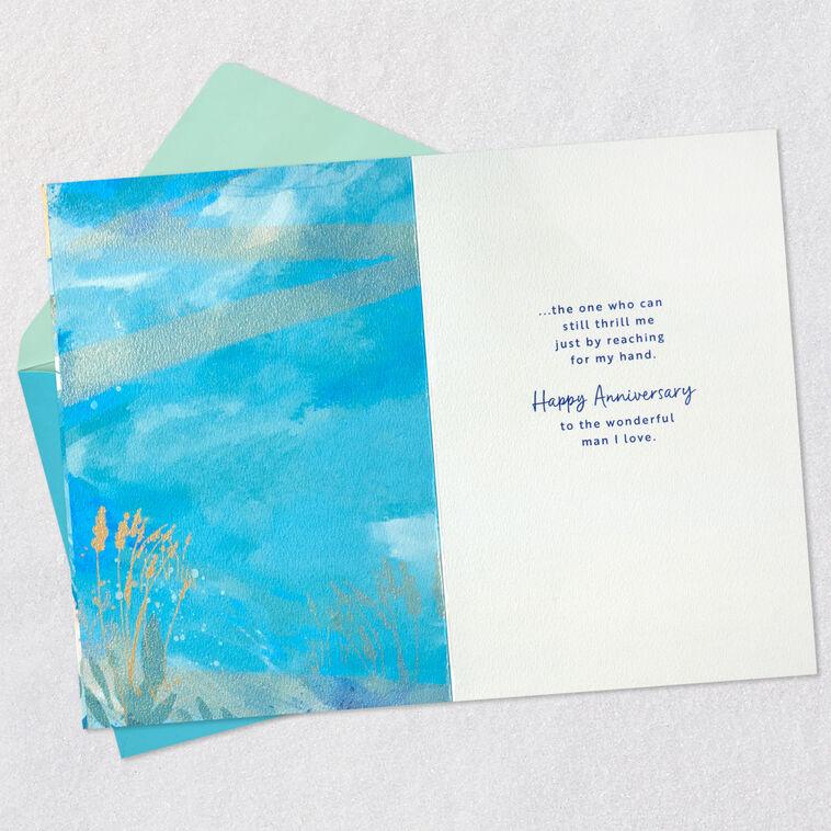 Hallmark I Feel So Lucky Romantic Anniversary Card For Husband
