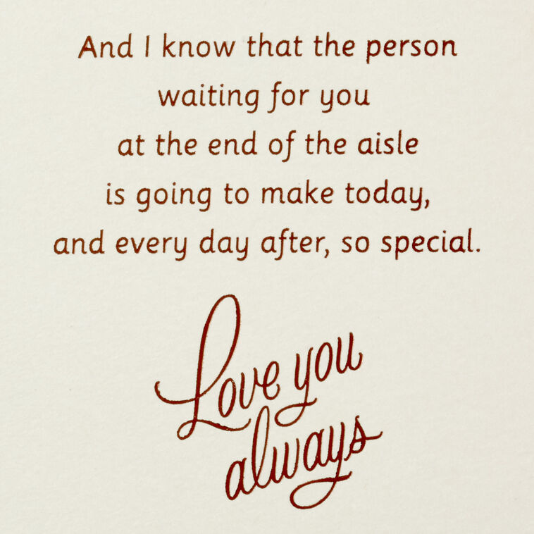 Hallmark I Hope It's All You Dreamed Of And More Wedding Card For Daughter