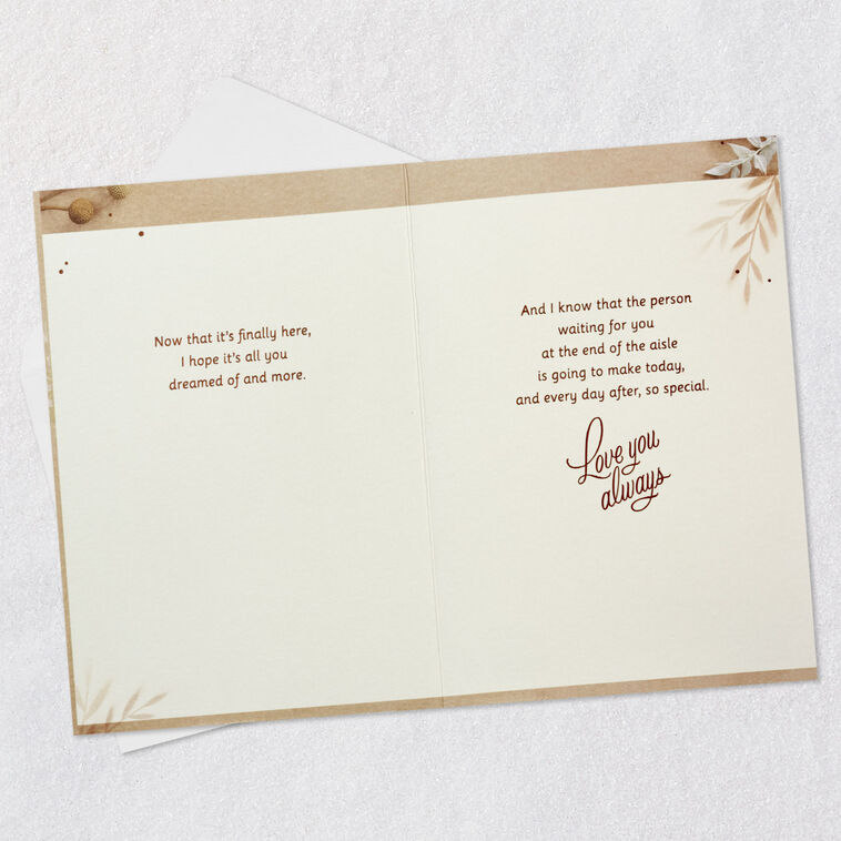 Hallmark I Hope It's All You Dreamed Of And More Wedding Card For Daughter
