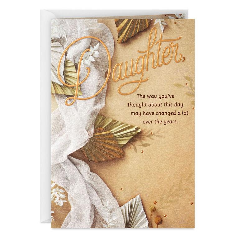hallmark I Hope It's All You Dreamed Of and More Wedding Card for Daughter