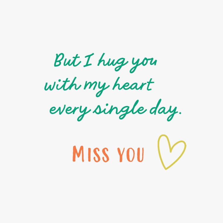 Hallmark I Hug You In My Heart Every Day Miss You Card