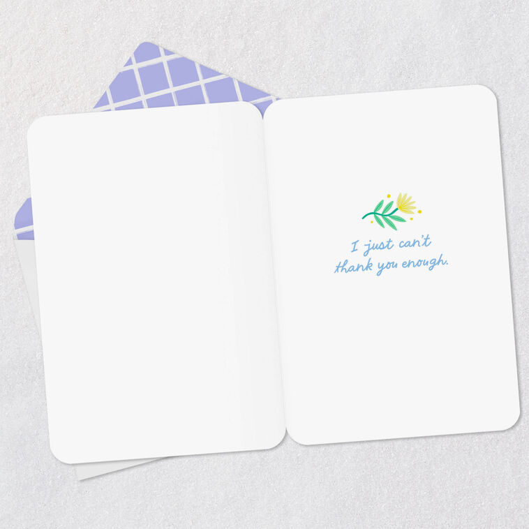 Hallmark I Just Can't Thank You Enough Thank You Card