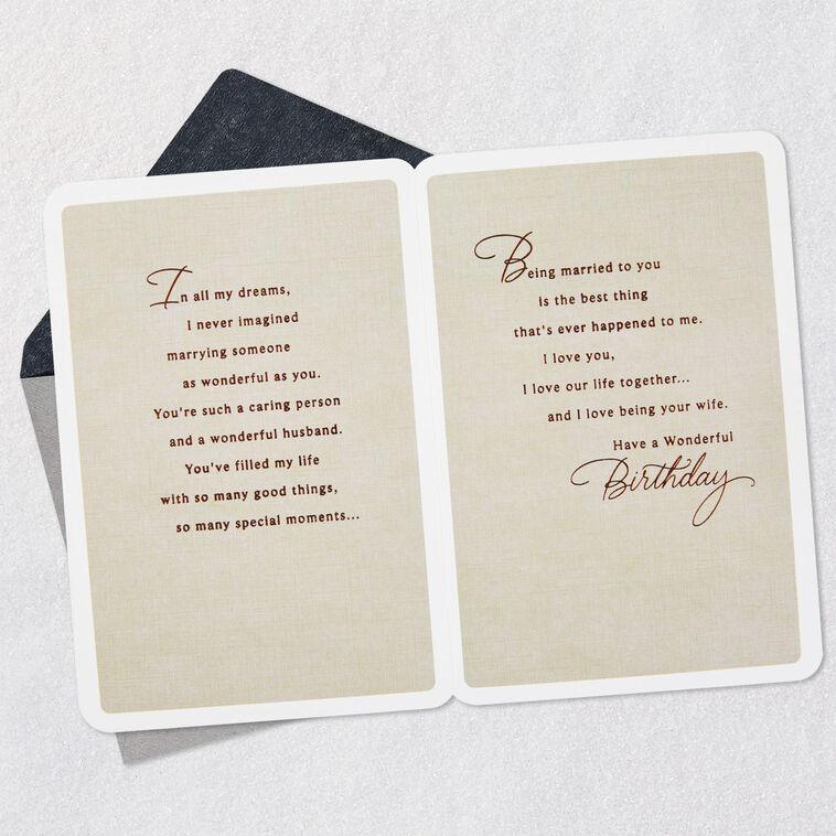 Hallmark I Love Being Your Wife Birthday Card For Husband