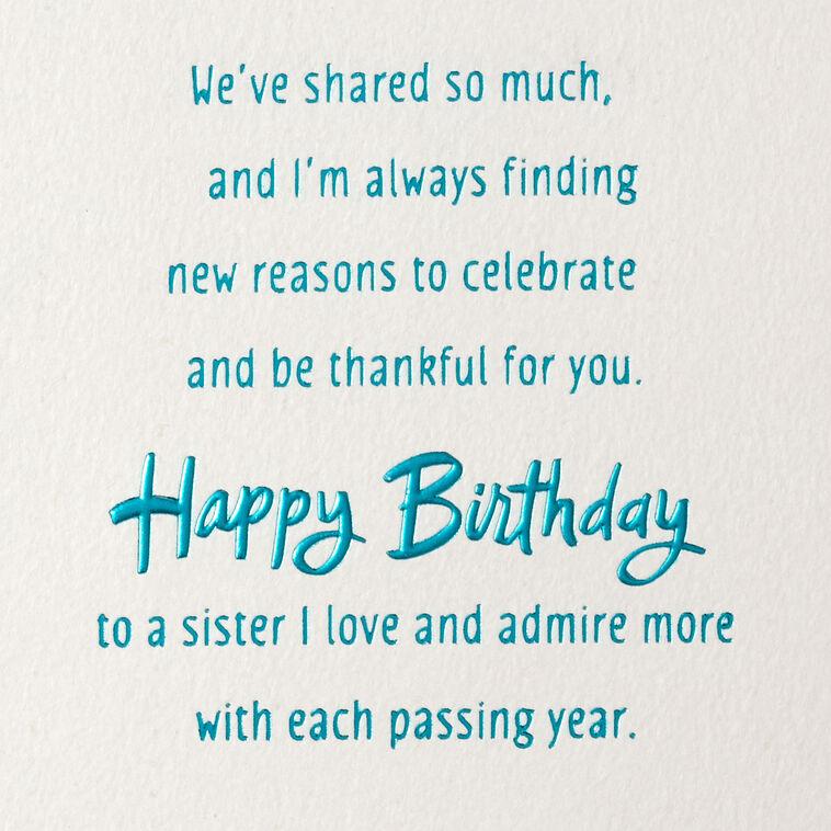 Hallmark I Love Celebrating You Birthday Card For Sister