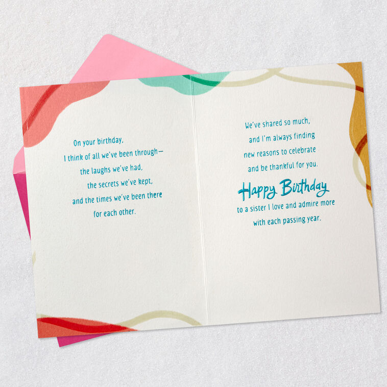 Hallmark I Love Celebrating You Birthday Card For Sister